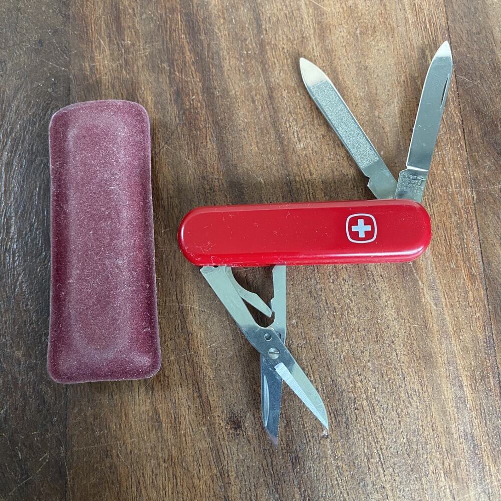 Wenger Delemont Swiss Army Knife 2.5" Keychain Pocket Mini Milti Tool Vintage